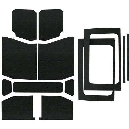 DEI 50178 18-23 Jeep Wrangler JL 4-Door Boom Mat Complete Headliner Kit - 13 Piece - Black