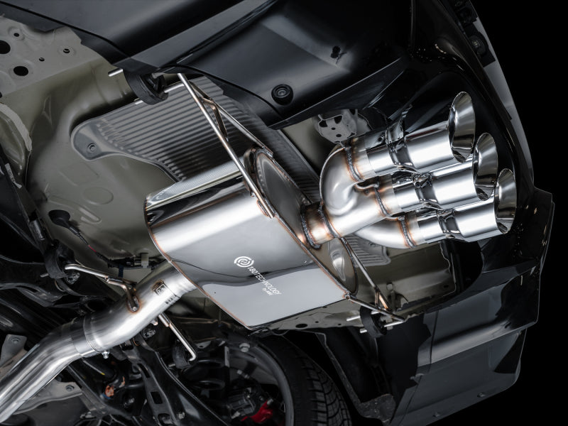 AWE Tuning 3015-52335 2024 Acura Integra Type S DE5 FWD Touring Edition Exhaust w/ Triple Chrome Silver Tips