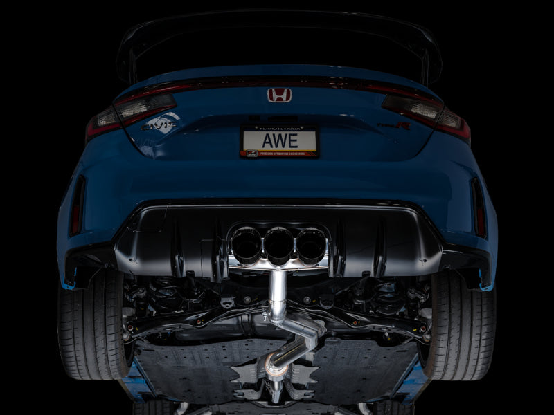 AWE Tuning 3020-53287 2023 Honda Civic Type R FL5 Track Edition Exhaust w/ Triple Diamond Black Tips