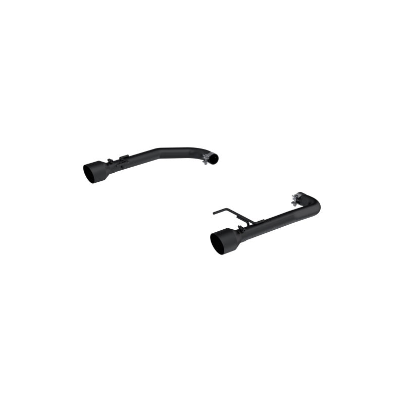 MBRP S7247BLK 15-23 Ford Mustang 2.3L EcoBoost Black 2.5in Axle Back Dual Split Rear Exit (Race Version)