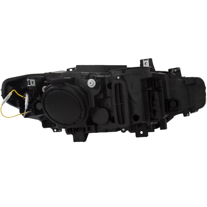 ANZO 121506 2012-2015 BMW 3 Series Projector Headlights w/ U-Bar Black (HID Compatible)
