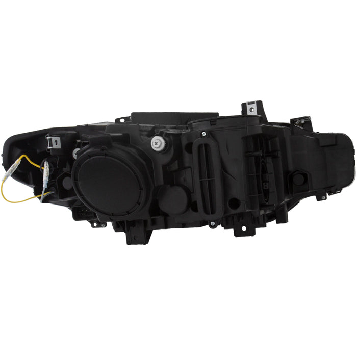 ANZO 121506 2012-2015 BMW 3 Series Projector Headlights w/ U-Bar Black (HID Compatible)