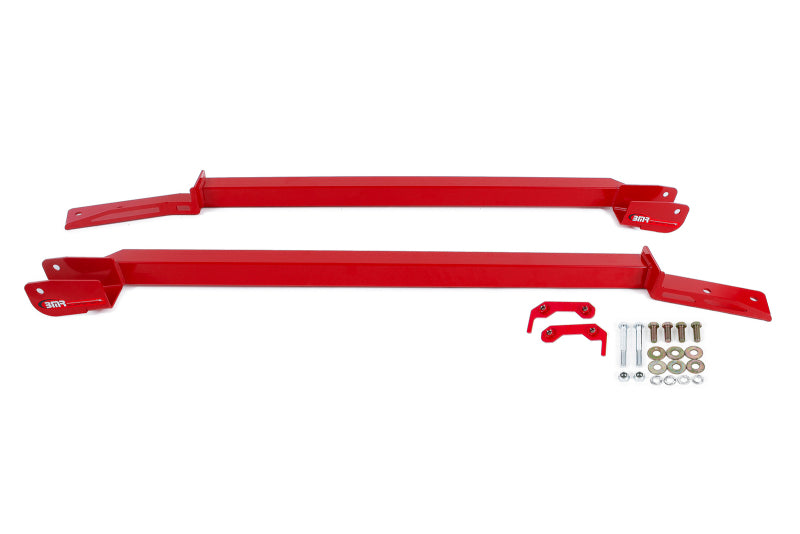 BMR Suspension SFC023R BMR 93-02 F-Body Non-Convertible Bolt-On Boxed Subframe Connectors - Red