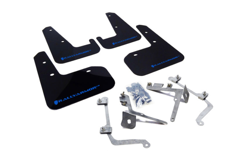 Rally Armor MF19-UR-BLK/BL 11-14 Subaru WRX/STI (Sedan Only) Black UR Mud Flap w/Blue Logo