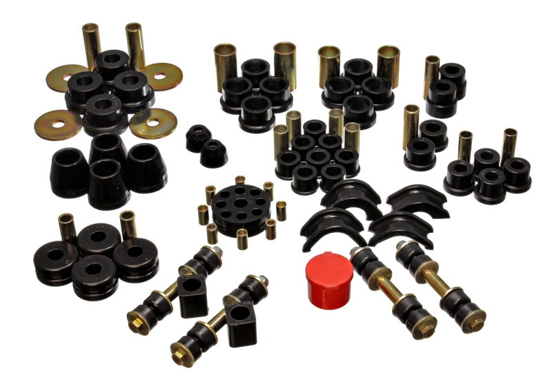 Energy Suspension 7.18102G 74-78 Nissan 260Z/280Z Black Hyper-Flex Master Bushing Set