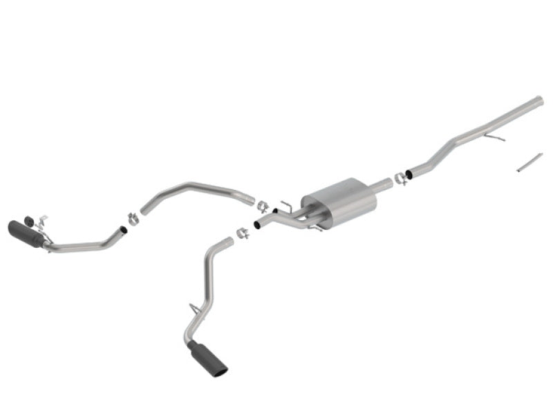 Borla 140549BC 14-18 Chevrolet Silverado 1500 5.3L V8 AT/MT 4DR CC ATAK Catback Exhaust w/Black Chrome Tips