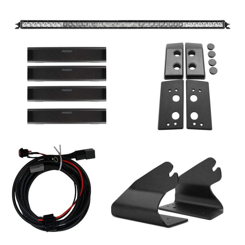 Rigid Industries 46724 2021 Ford Bronco Roof Line Light Kit (Incl. SR spot/flood Combo Bar)