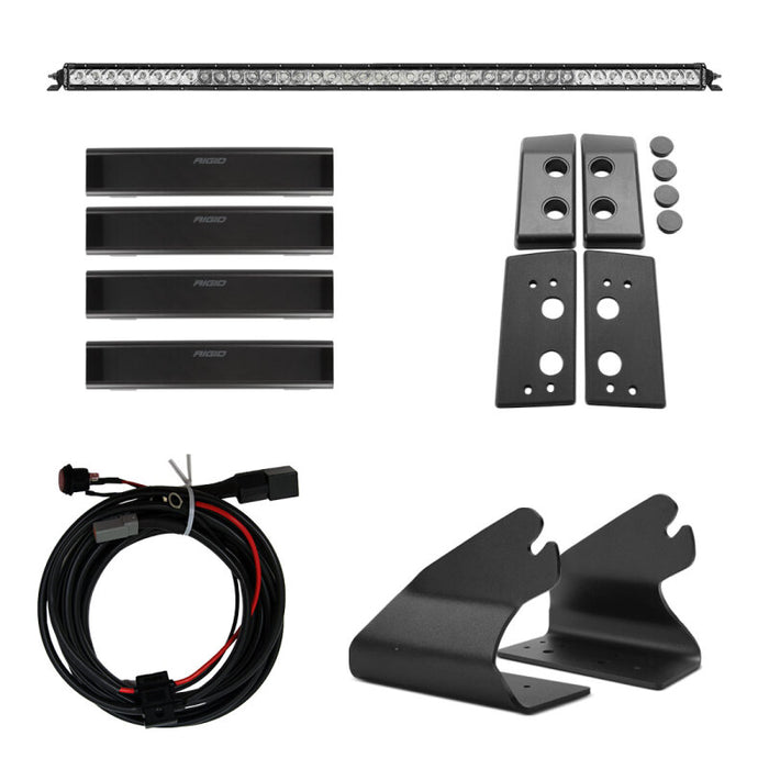 Rigid Industries 46724 2021 Ford Bronco Roof Line Light Kit (Incl. SR spot/flood Combo Bar)