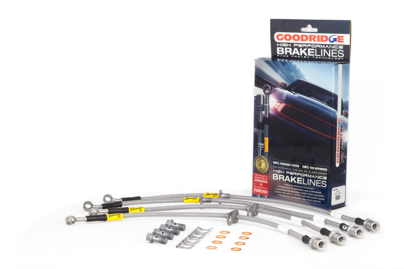 Goodridge 24225 15-16 Subaru STi (w/ Brembo Calipers) Stainless Steel Brake Line Kit
