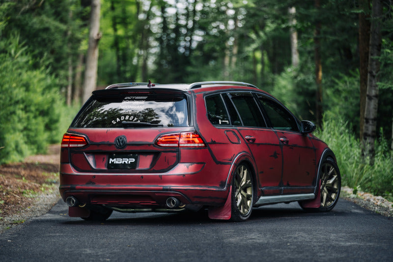 MBRP S46183CF 17-19 VW Golf Sportwagen/Alltrack 1.8T T304SS 3in Cat-Back 2.5in Dual Split Rear w/ CF Tips
