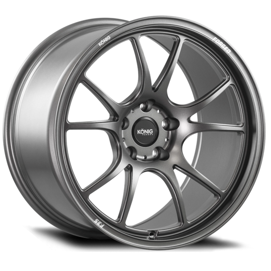 Konig F3S2851420G Forged F3S 18X12 5X114.3 ET20 Satin Charcoal Knurled Bead