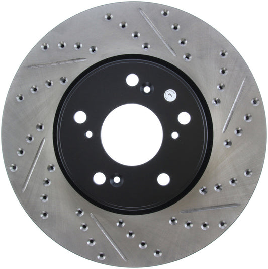 Stoptech 127.40086L StopTech Slotted & Drilled Sport Brake Rotor Front Left 13 Honda Accord Sport