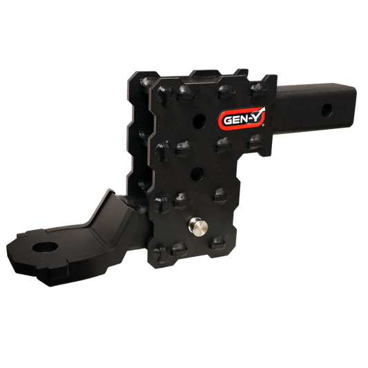 GEN-Y Hitch GH-2613XP Gen-Y Phantom-X 2in Solid Shank 4.5in Drop 1K TW 10K Hitch w/GH-103705 Platinum Ball Mount