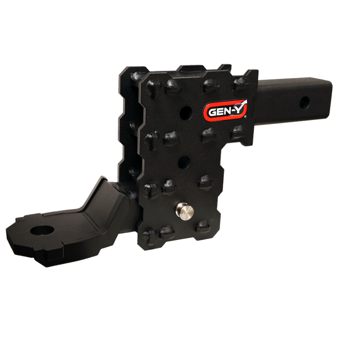 GEN-Y Hitch GH-2613XP Gen-Y Phantom-X 2in Solid Shank 4.5in Drop 1K TW 10K Hitch w/GH-103705 Platinum Ball Mount