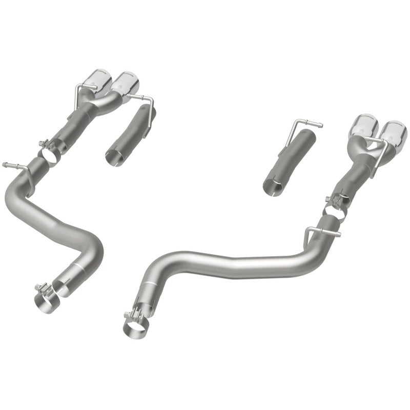 Magnaflow 19218 MagnaFlow Axle-Back, SS, 2.5in, Quad Split Rear 3.5in Tip 2015 Dodge Challenger 3.6L V6