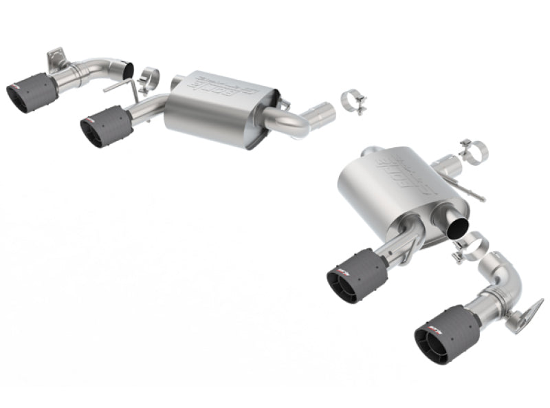 Borla 11924CFBA 2016-2017 Chevrolet Camaro SS AT/MT RWD S-type Exhaust (w/ Dual Mode Valves) - Black CF Tip