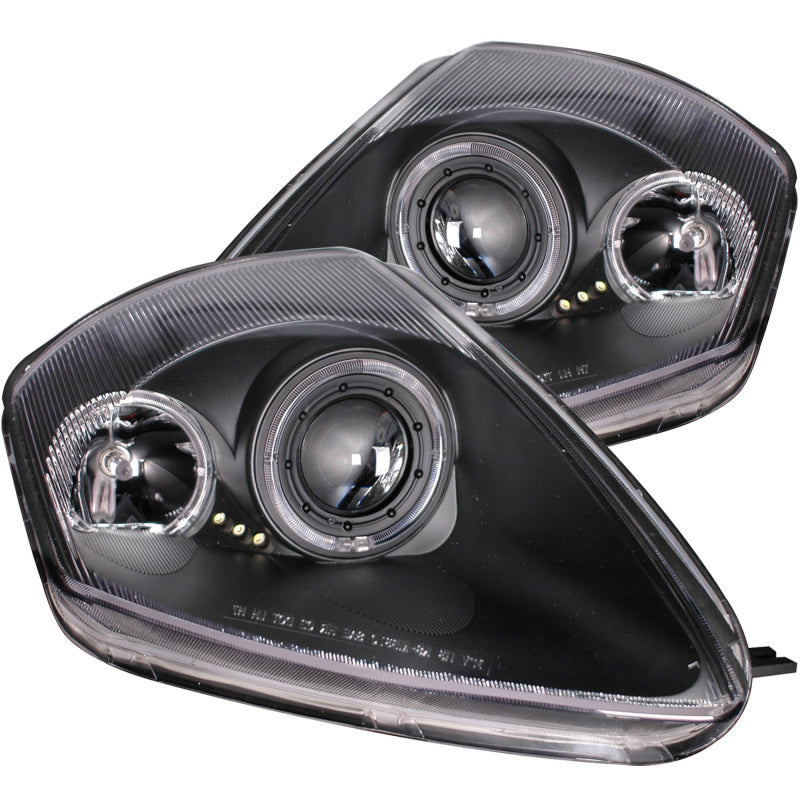 ANZO 121332 2000-2005 Mitsubishi Eclipse Projector Headlights w/ Halo Black