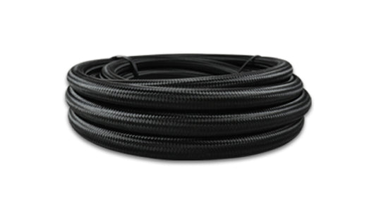 Vibrant 18982 -12AN x 20 ft. Nylon Braided Flex Hose with PTFE Liner - Black