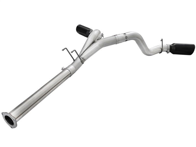 aFe 49-03065-B Atlas Exhaust 4in DPF-Back Al Steel 11-14 Ford Diesel Trucks V8-6.7L (td)