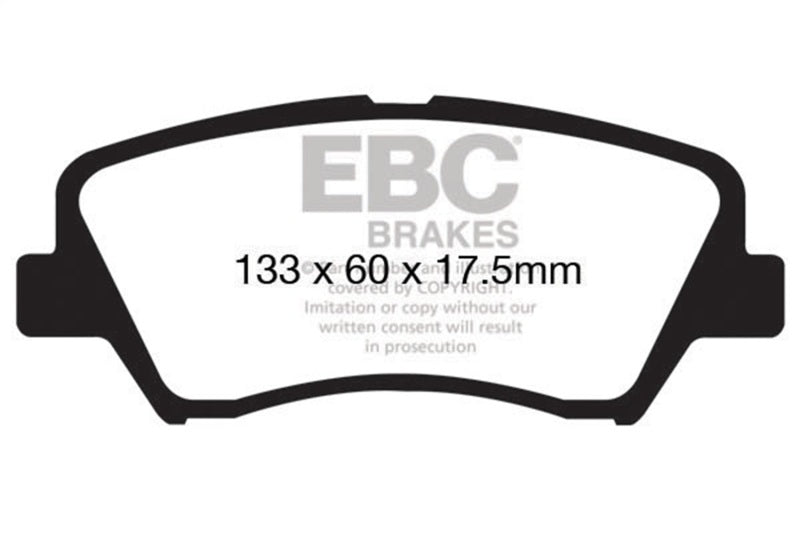 EBC DP31874C 13+ Hyundai Elantra 1.8 Redstuff Front Brake Pads