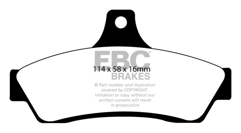 EBC DP41711R 03-04 Pontiac GTO 5.7 (Solid Rear Rotors) Yellowstuff Rear Brake Pads