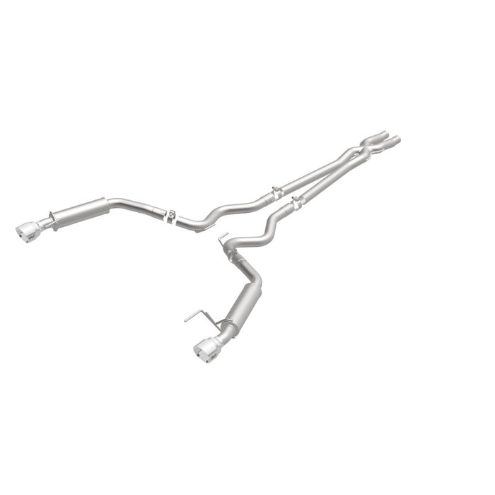 Magnaflow 19099 MagnaFlow Cat Back, SS, 2.5in, Competition, Dual Split Polished 4.5in Tips 2015 Ford Mustang V6 3.7L