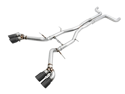 AWE Tuning 3020-43074 16-19 Chevy Camaro SS Non-Res Cat-Back Exhaust - Track Edition (Quad Diamond Black Tips)