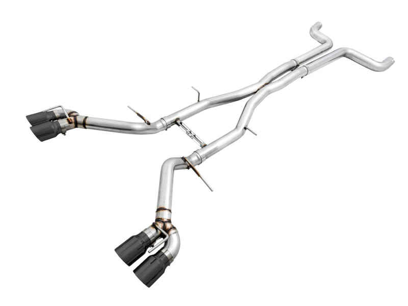 AWE Tuning 3020-43074 16-19 Chevy Camaro SS Non-Res Cat-Back Exhaust - Track Edition (Quad Diamond Black Tips)