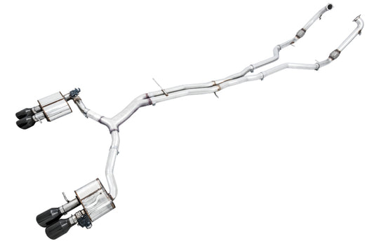 AWE Tuning 3025-43046 Audi B9 S5 Sportback SwitchPath Exhaust - Non-Resonated (Black 102mm Tips)