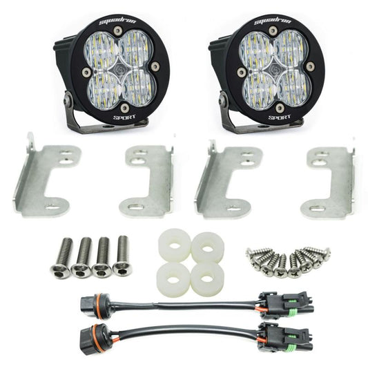Baja Designs 447070 2018 Wrangler JL Sahara Squadron R Sport Fog Pocket Kit