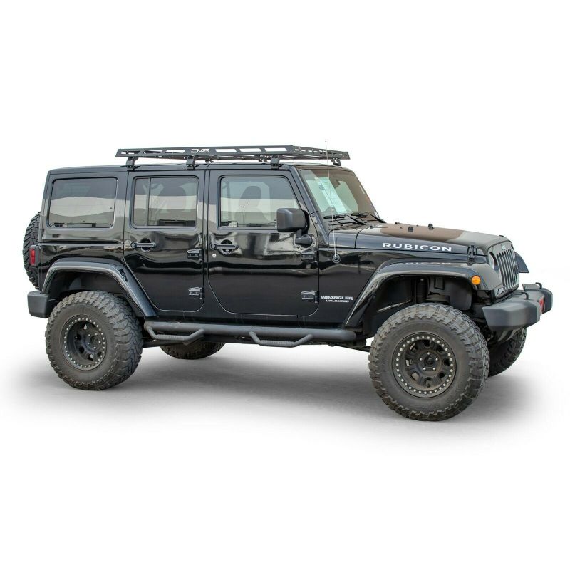 DV8 Offroad RRJL-02 07-18 Jeep Wrangler JK 4 DR / JL 2 DR & JT / 18+ Gladiator Roof Rack