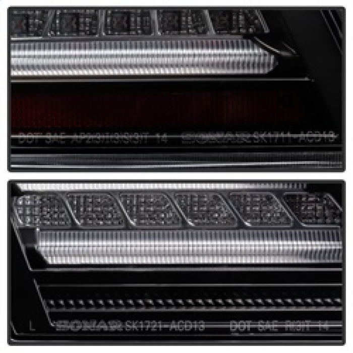 SPYDER 5082053 Spyder Honda Accord 2013-2015 4DR LED Tail Lights - Black ALT-YD-HA13LED-LED-BK