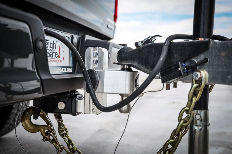 Weigh Safe LTB6-2-KA 180 Hitch 6in Drop Hitch & 2in Shank (10K/12.5K GTWR) w/WS05 - Aluminum