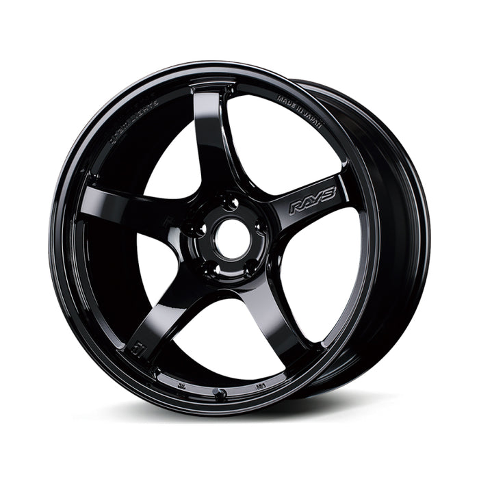 Gram Lights WGCRX12EGX 57CR 18x9.5 +12 5x114.3 Gloss Black Wheel