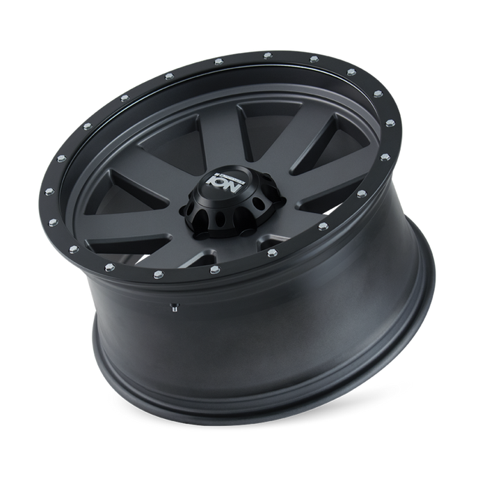 ION Wheels 134-8185MG ION Type 134 18x10 / 5x139.7 BP / -19mm Offset / 108mm Hub Matte Gunmetal/Black Beadlock Wheel