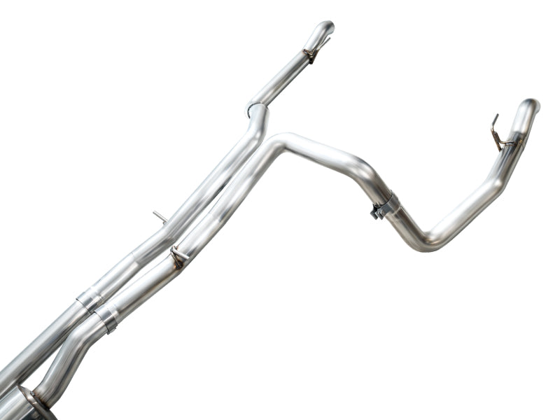 AWE Tuning 3015-31202 AWE 4th Gen GM 1500 6.2L Catback Split Rear Exit (w/ Bumper Cutouts) - OE Tips