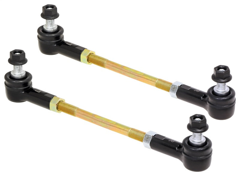 RockJock RJ-203004-101 Adjustable Sway Bar End Link Kit 8 1/2in Long Rods w/ Sealed Rod Ends and Jam Nuts pair