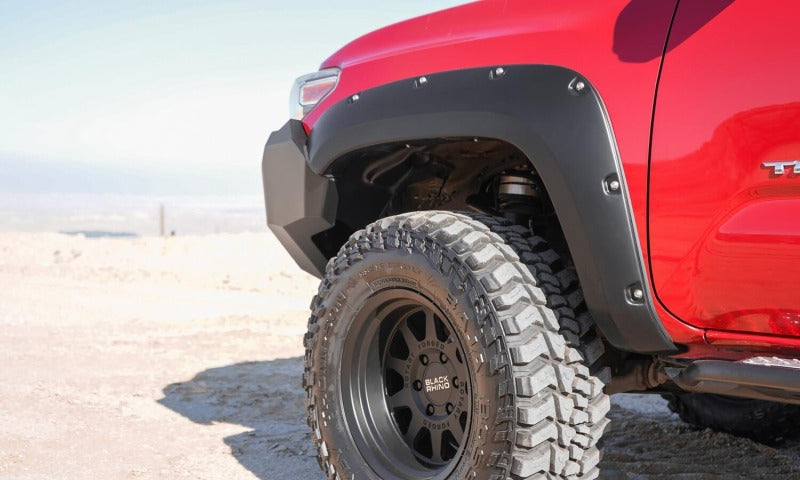 Bushwacker 30922-02 16-18 Toyota Tacoma Pocket Style Flares 4pc 60.5/73.7in Bed - Black