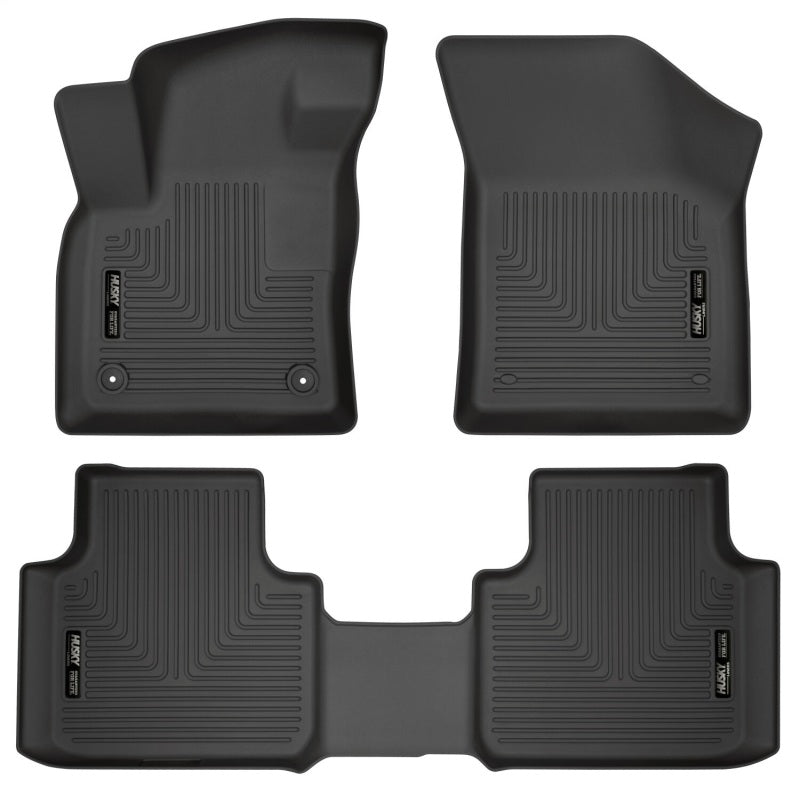 Husky Liners 95661 18-19 Volkswagen Atlas Weatherbeater Black Front & 2nd Seat Floor Liners