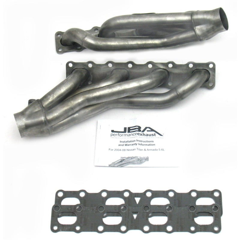 JBA 1400S 04-15 Nissan 5.6L VK56DE Oval Port 1-5/8in Primary Raw 409SS Cat4Ward Header