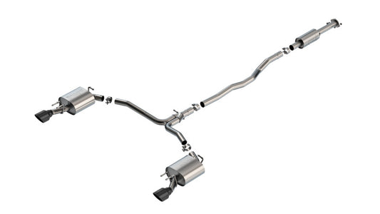 Borla 140967BC 20-24 Toyota Camry TRD 3.5L V6 FWD S-Type Cat-back - Black Chrome