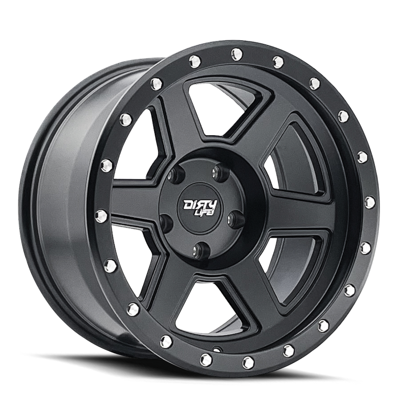 Dirty Life 9315-7983MB12 9315 Compound 17x9 / 6x139.7 BP / -12mm Offset / 106mm Hub Matte Black Wheel