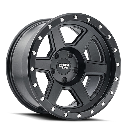 Dirty Life 9315-7983MB12 9315 Compound 17x9 / 6x139.7 BP / -12mm Offset / 106mm Hub Matte Black Wheel