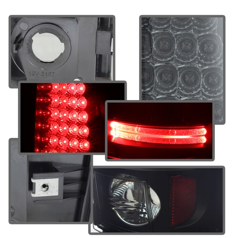 SPYDER 5078063 Spyder Chevy Silverado 1500 99-02 (Not Fit Stepside) LED Tail Lights Blk Smke ALT-YD-CS99-LED-BSM