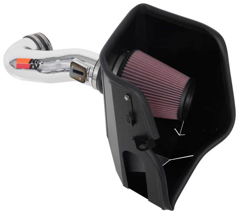 K&N Engineering 77-3110KP K&N 2019 Chevy Silverado / GMC Sierra 1500 V8-5.3/6.2L Performance Air Intake Kit