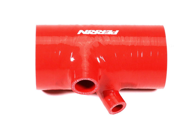 Perrin Performance PSP-INT-426RD PERRIN 22-24 Subaru WRX / 20-25 LGT & OBXT Turbo Inlet Hose w/Turbo Adapter Flange (Short) - Red