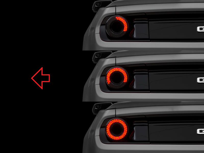Raxiom 393827 15-22 Ford Mustang Halo LED Tail Lights - Gloss Black Housing (Smoked Lens)