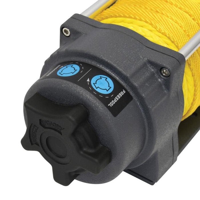 Superwinch 1145270 4500 LBS 12V DC 1/4in x 50ft Synthetic Rope Terra 4500SR Winch - Gray Wrinkle