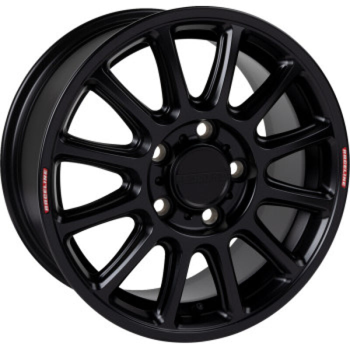 Raceline A14VB-57012+56 A14VB Alpha 15x7in/5x114.3 BP/56mm Offset/68mm Bore - Satin Black Wheel