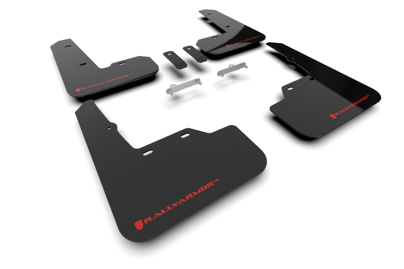 Rally Armor MF92-UR-BLK/RD 22-25 Subaru WRX Black UR Mud Flap w/Red Logo